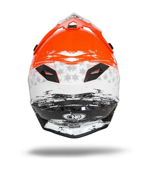 Casco Motocross One Helmets Racing Arancio | Compatto Motors