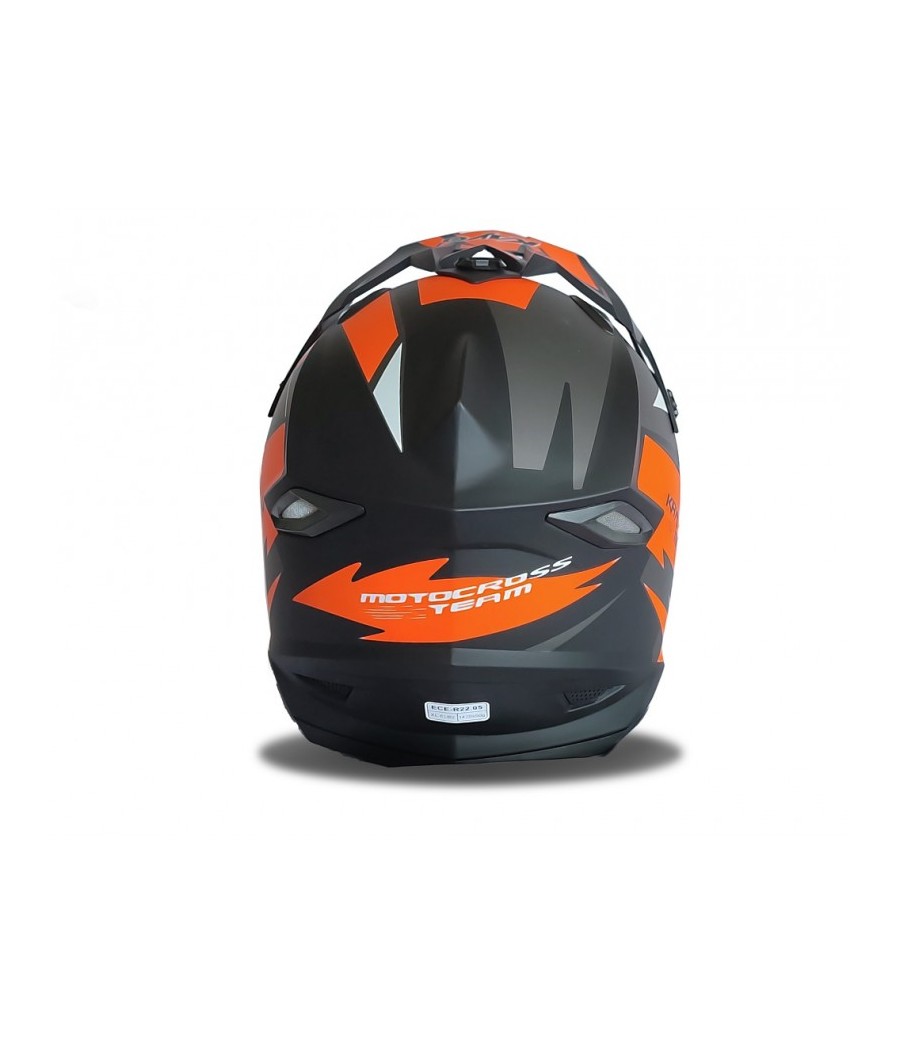 Casco Motocross Kayo Racing Arancio | Compatto Motors