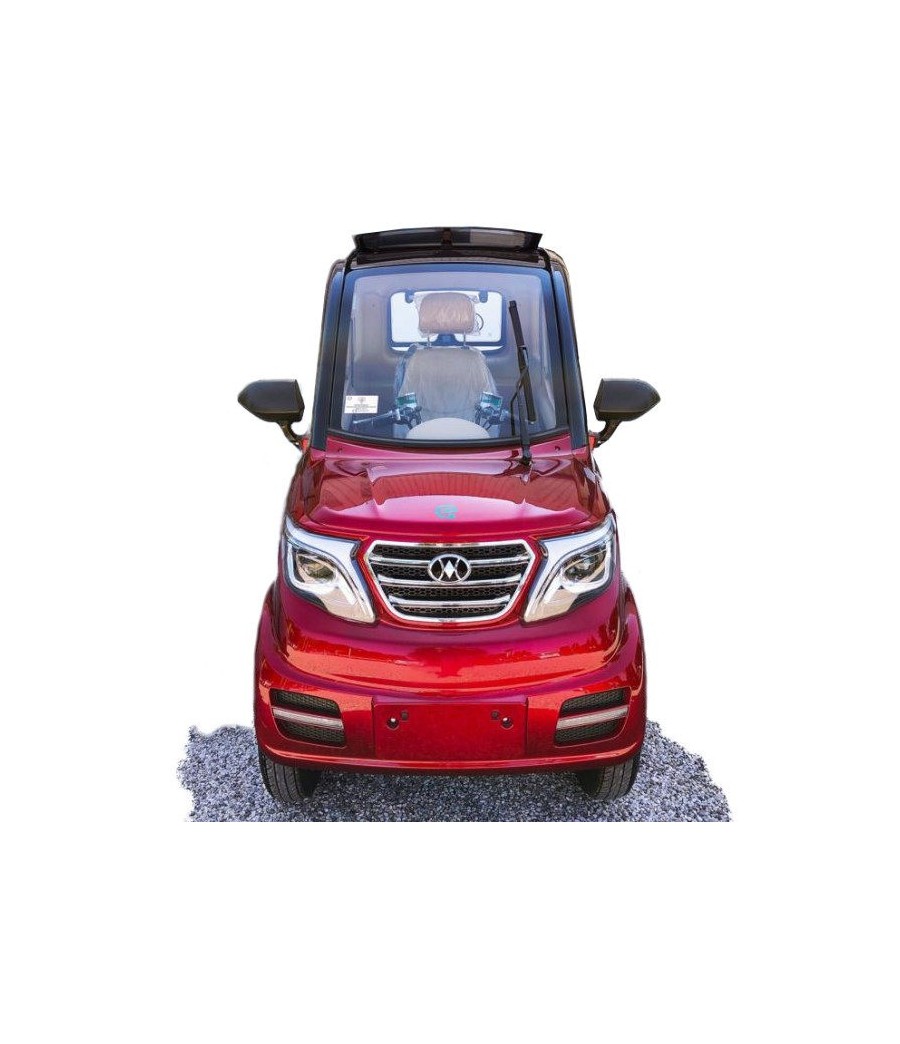 Mini Car Elettrica Freedom Due - Colore Rosso Vista Frontale