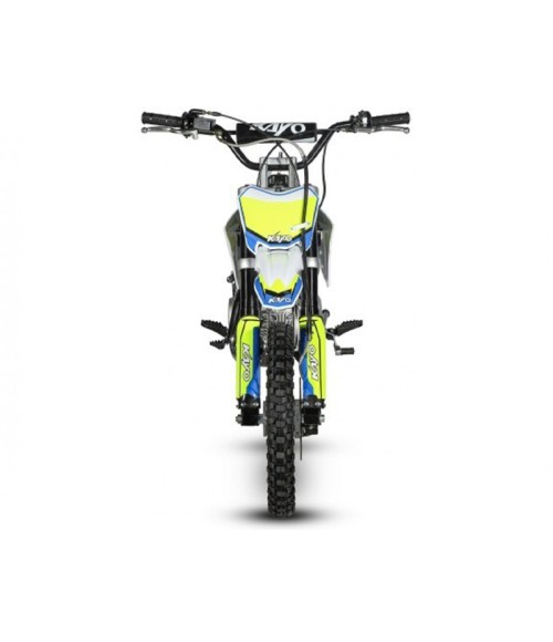 Pit Bike Kayo TD 125 Ruote 14/12 - Colore Giallo - Vista Frontale Laterale