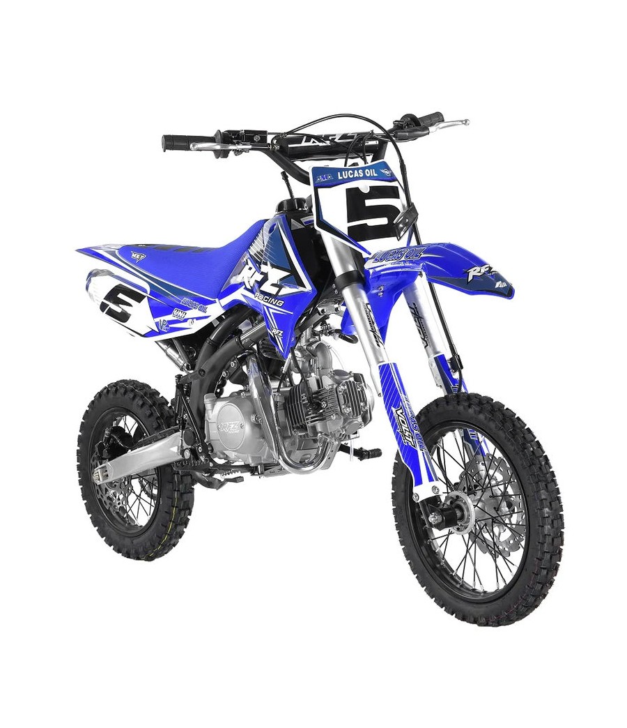 Pit Bike Apollo RFZ Gazelle 125cc 14/12 - Colore Blu - Vista Frontale Destra