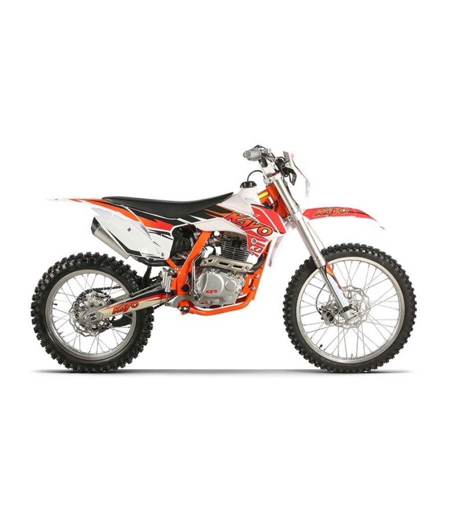 Moto Cross Kayo 250cc K2 - Colore Rosso - Vista Laterale Destra