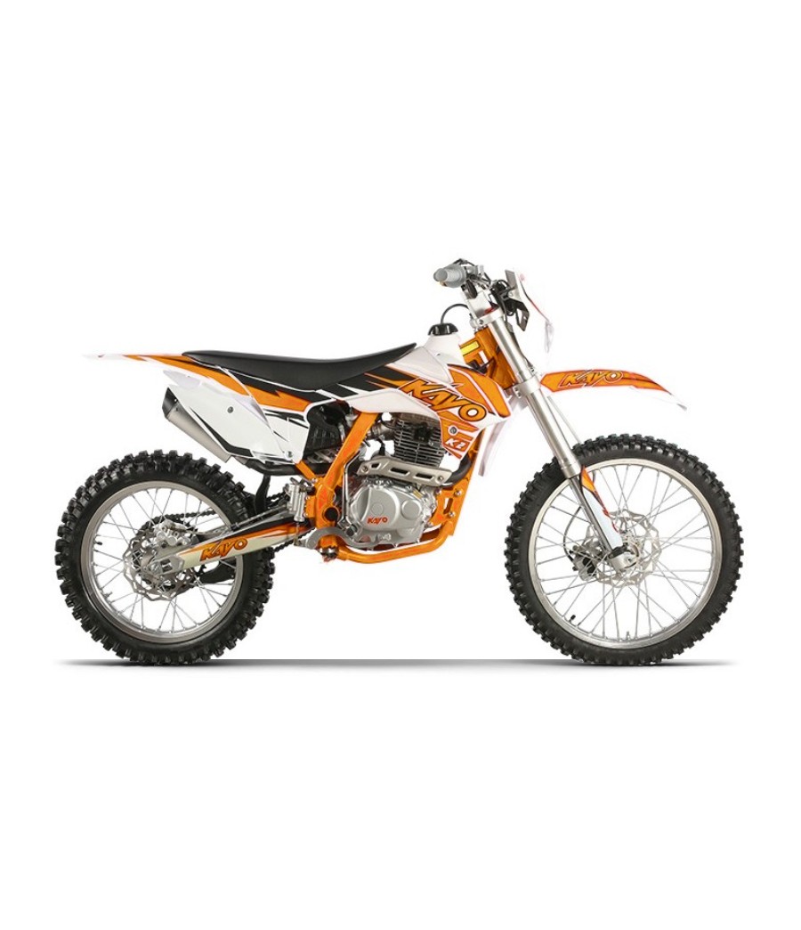 Moto Cross Kayo 250cc K2 - Colore Arancione - Vista Laterale Destra