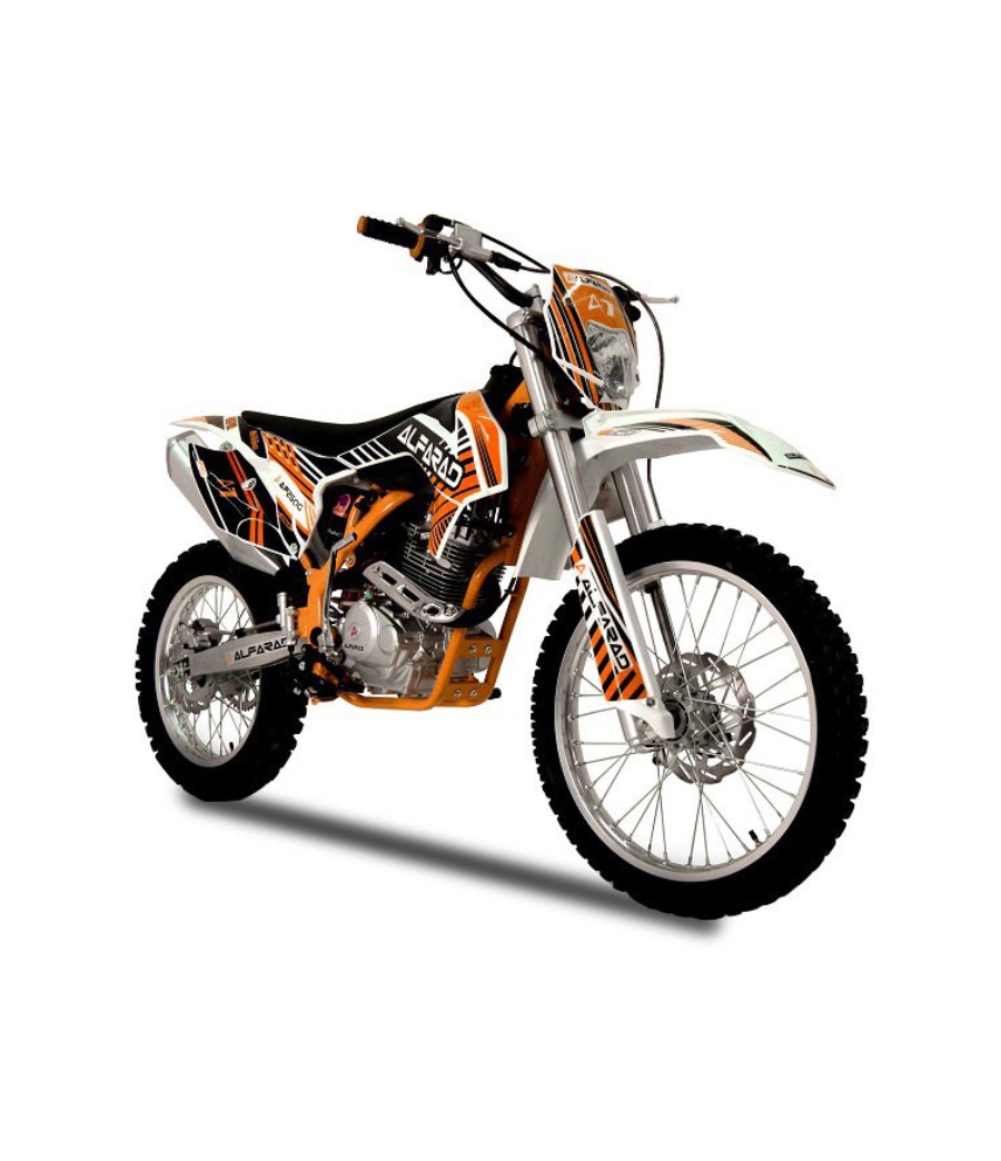 Alfarad KXD 250cc 2022 - Colore Arancione - Vista Frontale Destra