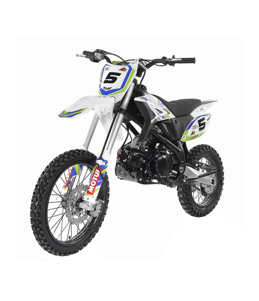 Apollo RFZ Jaguar 125cc ruota 17/14 - Colore Verde - Vista Frontale Sinistra