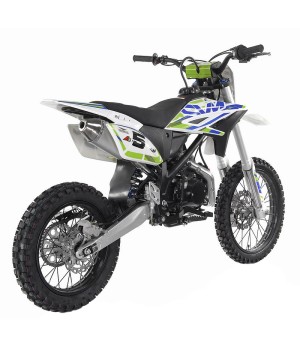 Apollo RFZ Jaguar 125cc ruota 17/14 - Colore Verde - Vista Posteriore Laterale Destra