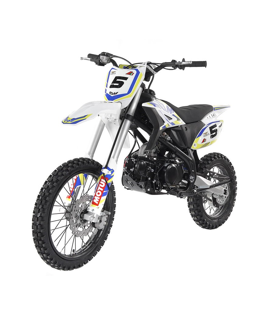 Apollo RFZ Jaguar 125cc ruota 17/14 - Colore Giallo - Vista Frontale Sinistra