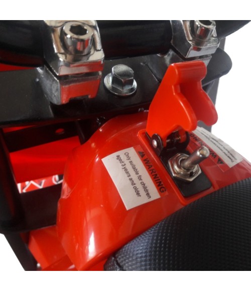 Moto elettrica bambino Spark 250W R7 - Colore Rosso - Vista Frontale Sinistra