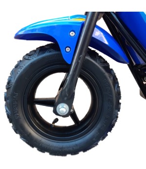 Moto elettrica bambino Spark 250W R7 - Colore Blu - Dettaglio Anteriore