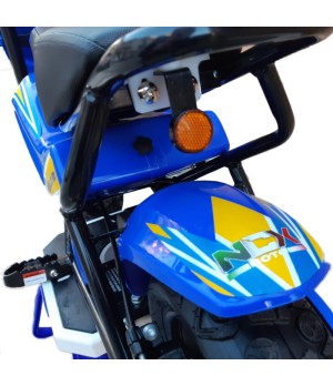 Moto elettrica bambino Spark 250W R7 - Colore Blu - Dettaglio Posteriore