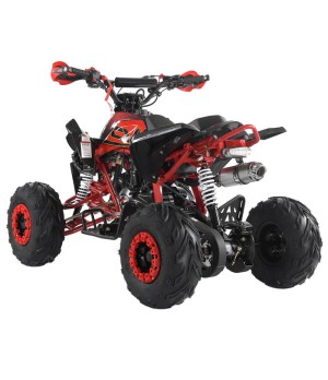 Quad Apollo Urricane 125cc - Colore Rosso - Vista Posteriore Laterale Sinistra