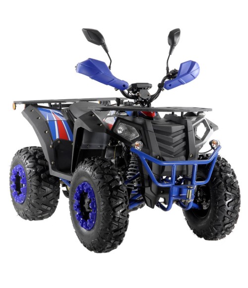 Quad Commander 200cc T3B omologato - Colore Blu - Vista Frontale Sinistra