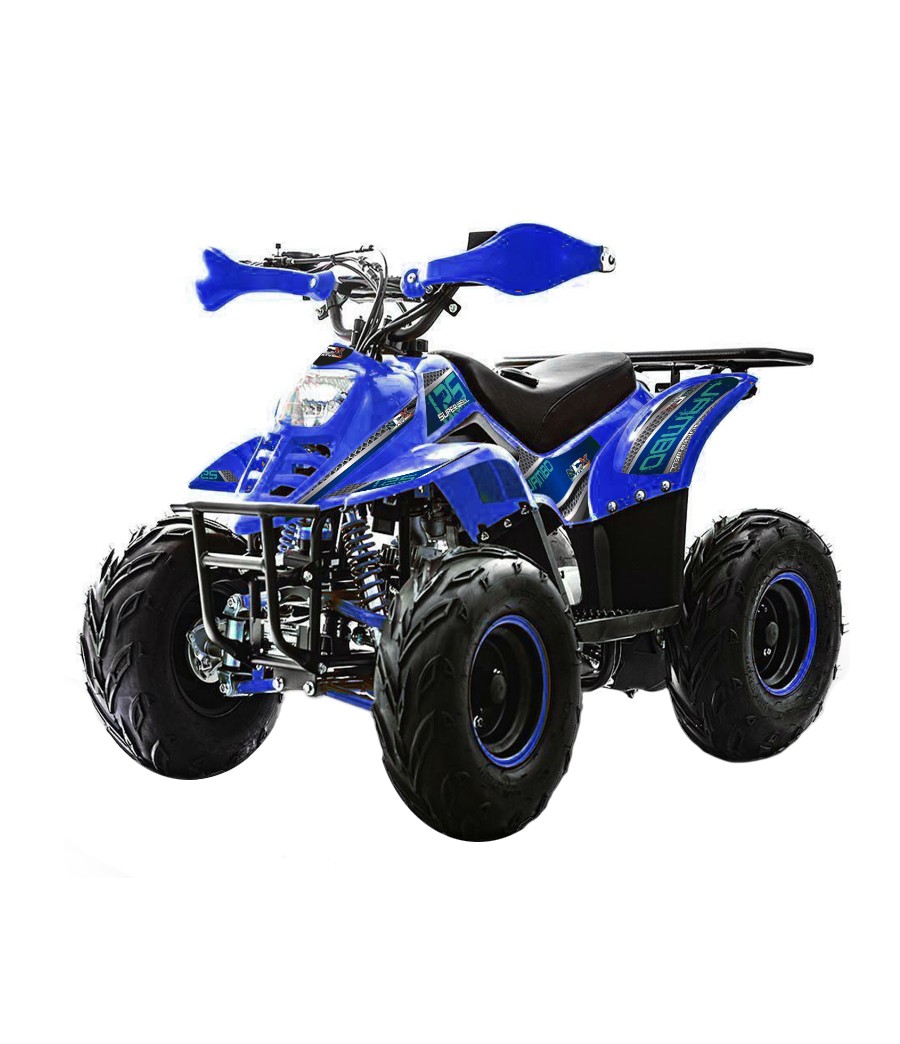 Quad Jambo 125 R7 Super Well Automatico - Colore Blu - Vista Frontale Sinistra