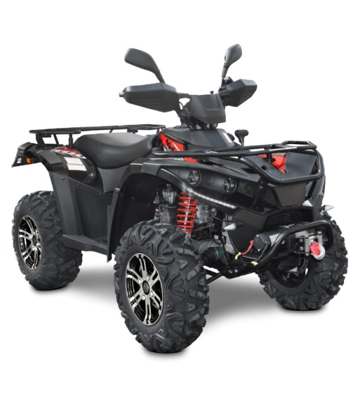 Quad Utility Linhai 500 4x4 - Colore Nero - Vista Frontale Sinistra