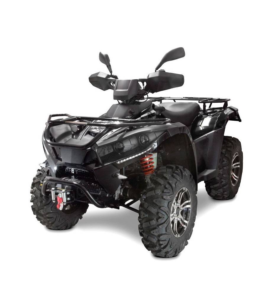 Quad Utility Linhai 500 4x4 - Colore Nero - Vista Frontale Sinistra