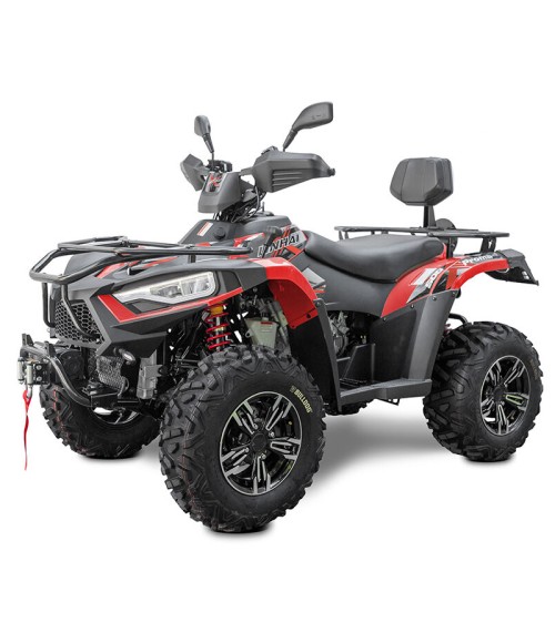 Quad Linhai 500 Promax EFI T3B - Colore Rosso - Vista Frontale Sinistra