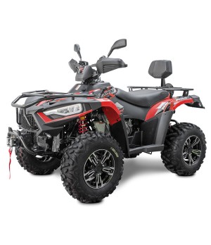 Quad Linhai 500 Promax EFI T3B - Colore Rosso - Vista Frontale Sinistra
