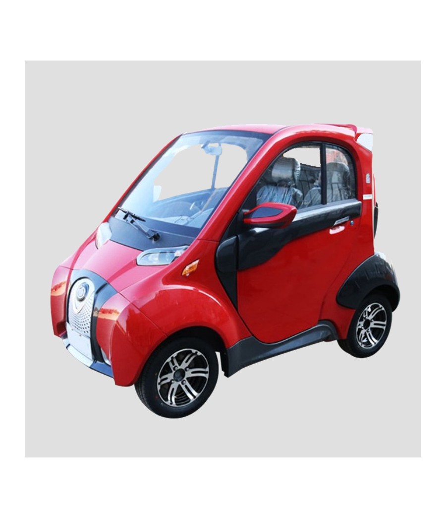 Mini Car Vitale Fulu Kelly 100% Elettrica - Colore Rosso - Vista Frontale Sinistra