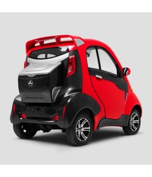 Mini Car Vitale Fulu Kelly 100% Elettrica - Colore Rosso - Vista Posteriore Destra