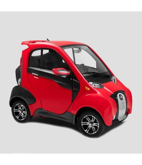 Mini Car Vitale Fulu Kelly 100% Elettrica - Colore Rosso - Vista Frontale Destra