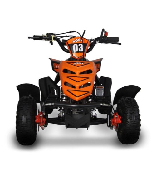 Mini Quad KXD M5 49cc ruote 4" - Colore Arancione - Vista Frontale