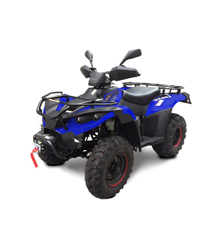 Quad Linhai 300cc EFI non omologato - Colore Blu - Vista Frontale Sinistra