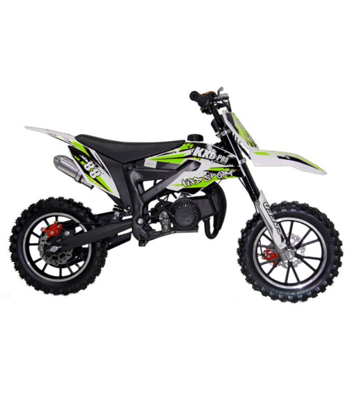 Mini Cross KXD 706 50cc R10 - Colore Verde Vista Frontale Sinistra