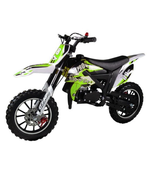 Mini Cross KXD 706 50cc R10 - Colore Verde Vista Frontale Sinistra