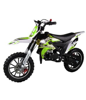 Mini Cross KXD 706 50cc R10 - Colore Verde Vista Frontale Sinistra