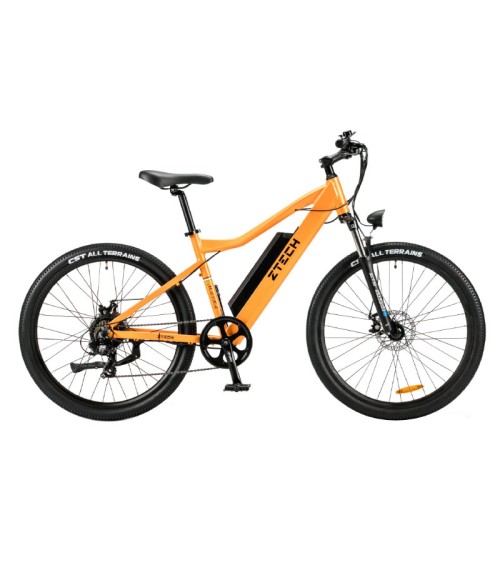 Bici Elettrica Ztech ZT-85 Maira 250W - Colore Arancio - Vista Laterale Destra