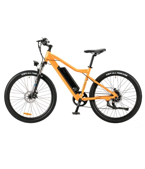 Bici Elettrica Ztech ZT-85 Maira 250W - Colore Arancio - Vista Laterale Sinistra