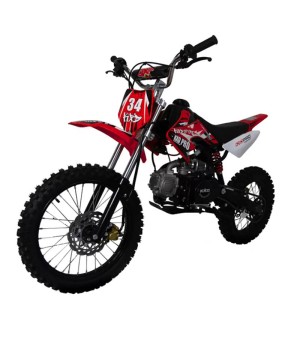 PitBike KXD 607 14/12 - Colore Rosso - Vista Frontale Sinistra