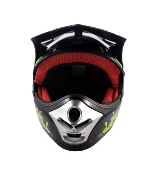Casco KXD FUN - Colore Verde - Vista Frontale