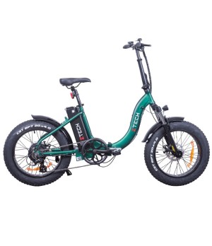 Bici Elettrica ZTech ZT-89B Etna Fatbike 500W - Colore Verde - Vista Laterale Destra