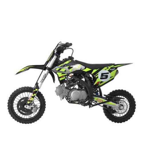 Pit Bike Apollo RXF Open 125cc 14/12 - Colore Verde - Vista Frontale Sinistra