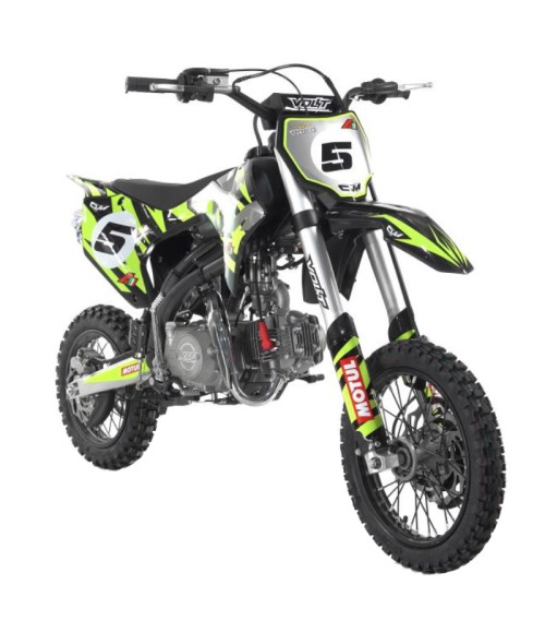 Pit Bike Apollo RXF Open 125cc 14/12 - Colore Verde - Vista Frontale Sinistra
