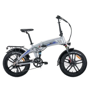 Fatbike Elettrica Pieghevole NCX RD5 Alloy 250W - Colore Argento - Vista Laterale Destra