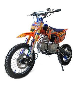 Pit Bike NCX Thor 125 14/12 4 Marce - Colore Arancione - Vista Frontale Sinistra