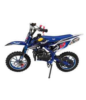 Mini Cross CVM Viper 50cc R10/10 - Colore Blu - Vista Laterale Sinistra
