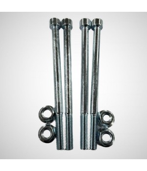 Set 4 bulloni M8x12cm Manubrio per Pit Bike, Minicross, Motard, Minicross