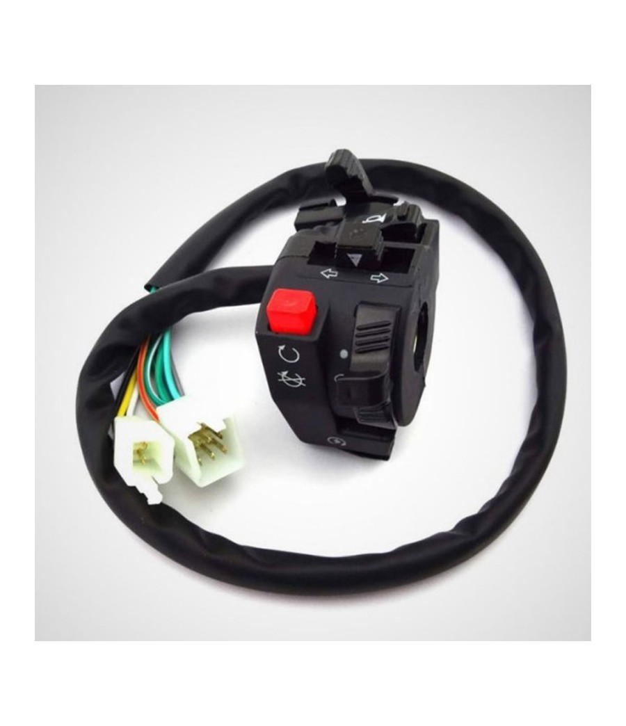 Comando 5 funzioni: avviamento, spegnimento, luci, clacson, frecce