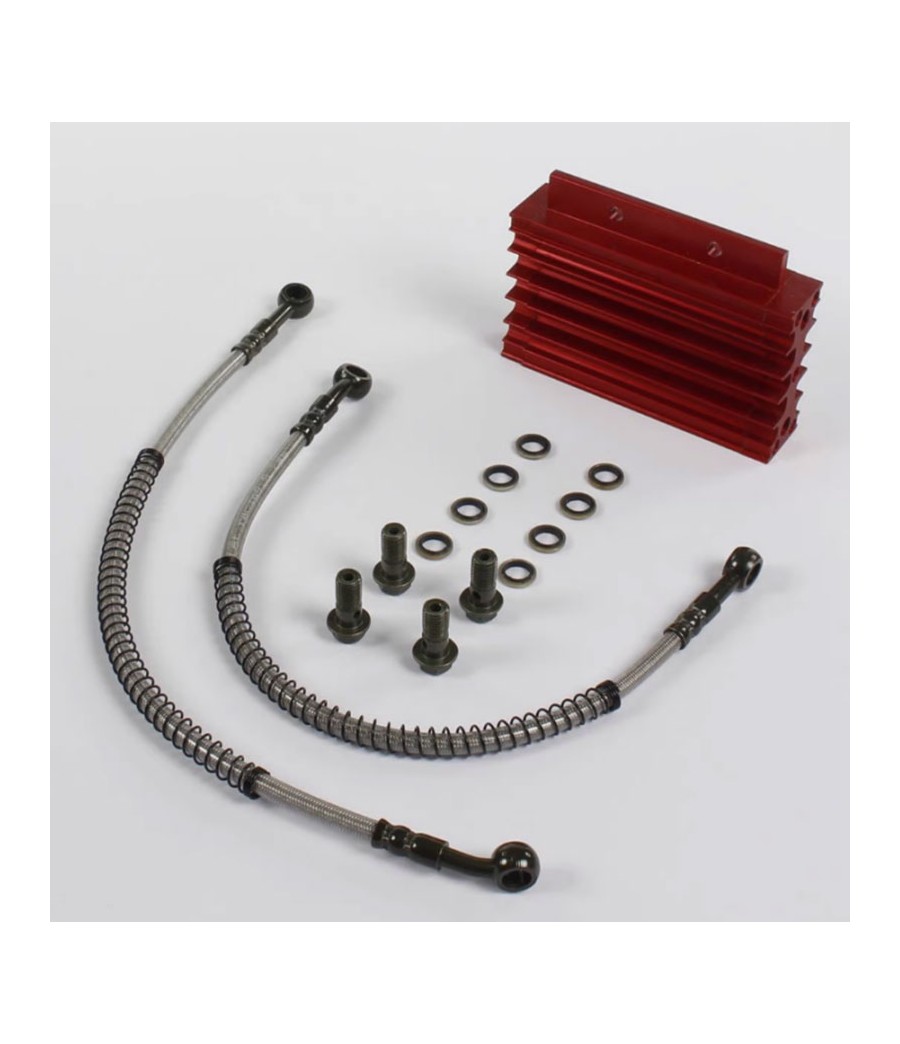 Radiatore per Pit Bike in alluminio cnc - Colore Rosso