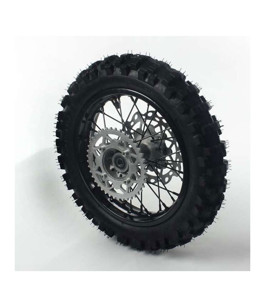 Ruota posteriore 12″ – 15mm in acciaio con pneumatico Guangli, per Pit Bike, Dirt Bike, Minimoto