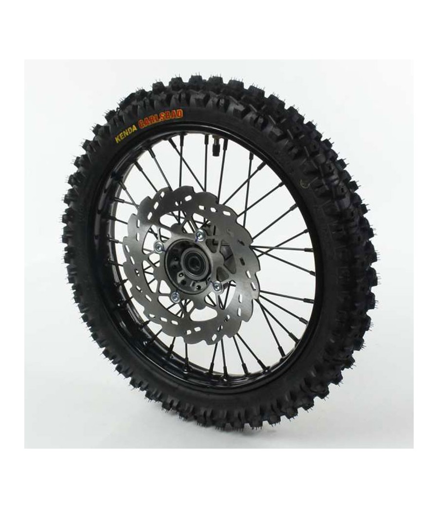 Ruota anteriore 14″ – 15mm in acciaio con pneumatico Kenda, per Pit Bike, Dirt Bike, Minimoto