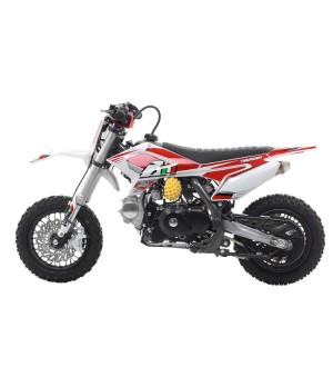 Mini Cross Apollo Thunder 70cc 4Tempi ruota 10/10 - Colore Rosso - Vista Laterale Sinistra