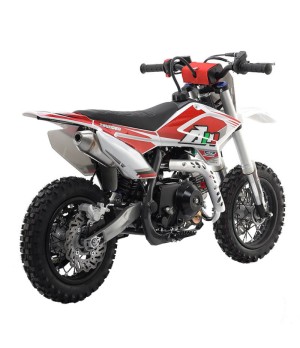 Mini Cross Apollo Thunder 70cc 4Tempi ruota 10/10 - Colore Rosso - Vista Posteriore Destra
