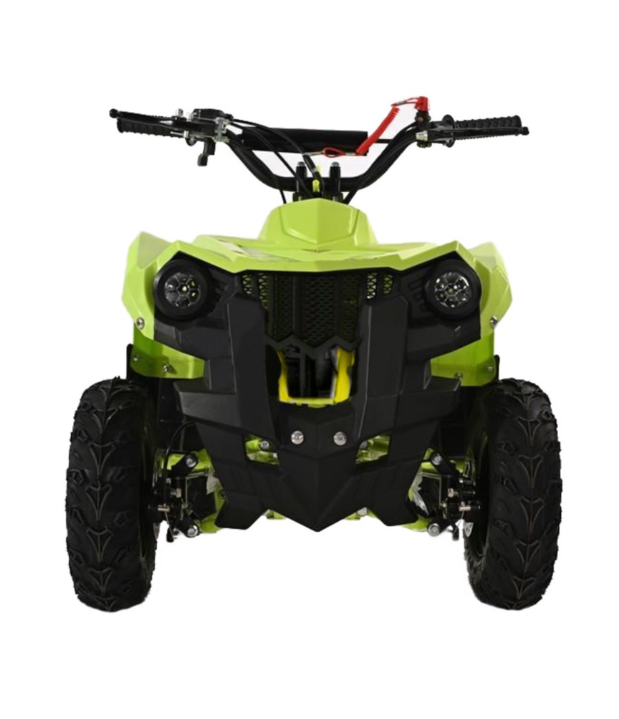 Mini Quad Defender Ruote 6" - Colore Verde - Vista Frontale