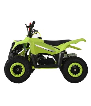 Mini Quad Defender Ruote 6" - Colore Verde - Vista Laterale Sinistra