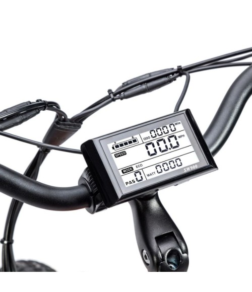 Bici Elettrica Ztech ZT-80A Mini Trailer 250W - Dettaglio Display Multifunzione