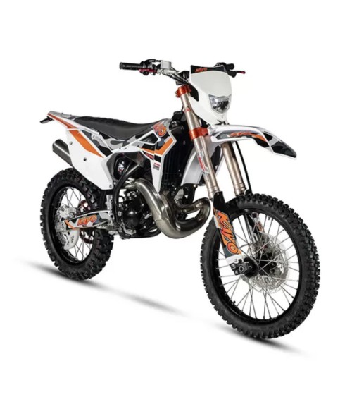 Pit Bike Kayo KT250 250cc 2T 21/18 - Vista Frontale Sinistra